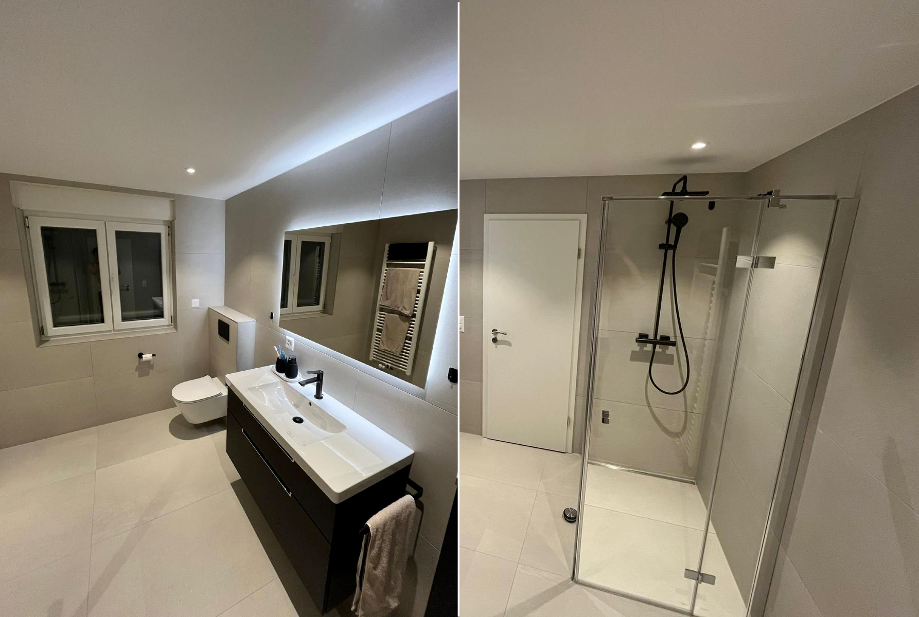 Badezimmer in Derendingen SO nach der Sanierung